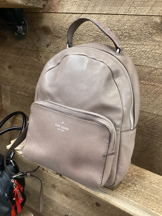 kate spade Pebbled Taupe Leather Backpack main image 8